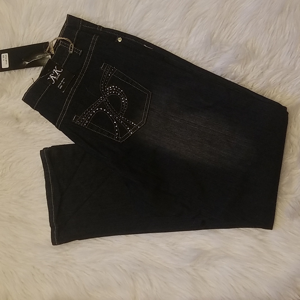 K & K BLACK JEANS SIZE 14